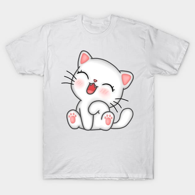 Happy Cat 03 T-Shirt by cscreativemind